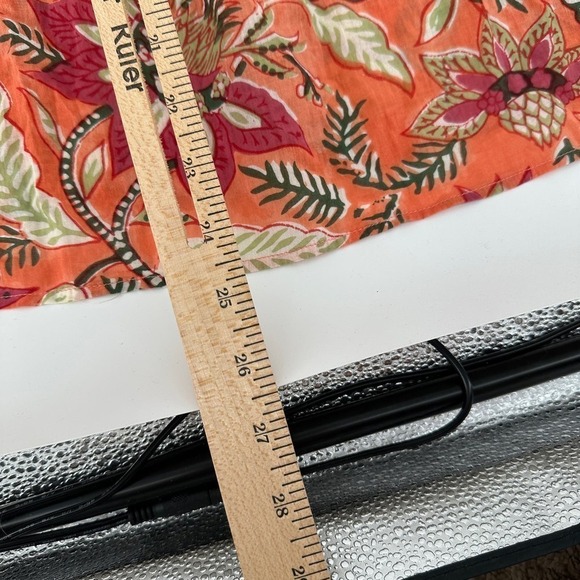 Antik Batik Women's Kalao Floral Long Sleeve Flowy Boho Peasant Blouse Size 40 M - Picture 15 of 16